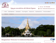 Tablet Screenshot of celebratedmyanmar.com